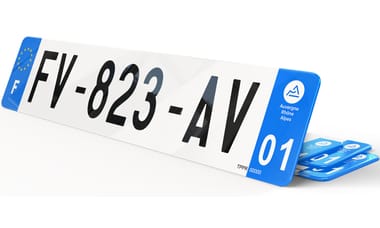 Plaque d'immatriculations pour Voiture