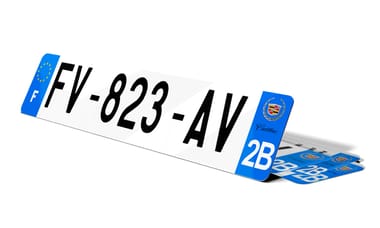 Plaque d'immatriculation CADILLAC