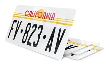 Plaque immatriculation Californie USA 30x15cm
