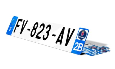 Plaque d'immatriculation SAAB