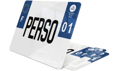 Plaque immatriculation Camion Personnalisée 27,5x20 1 ligne
