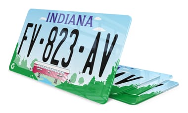 Plaque immatriculation Indiana 2 USA 30x15