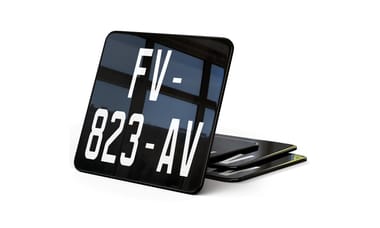Plaque immatriculation Moto enduro Collection 10x10cm