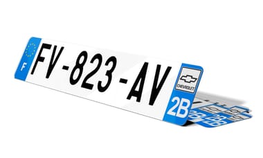 Plaque d'immatriculation CHEVROLET