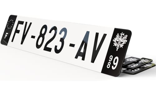 Plaque immatriculation Noire Ile de Clipperton