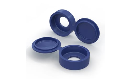 Lot de 2 caches rivets bleus