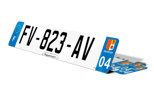 Plaque immatriculation Raison sociale RS