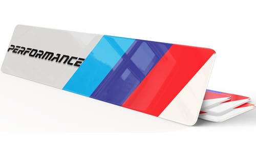 Plaque d'Immatriculation Décorative BMW M Performance