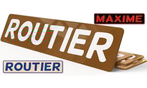 Plaque Routier Camion Personnalisée