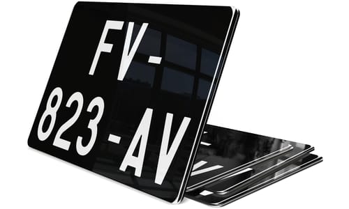 Plaque immatriculation collection 14x12