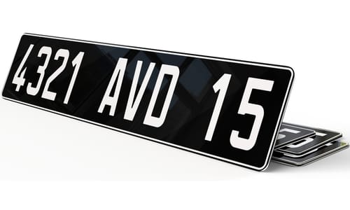 Plaque immatriculation Collection Ancien Format