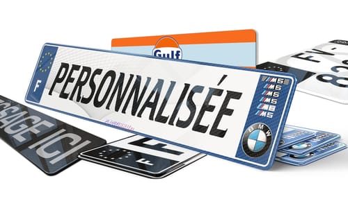 Plaque immatriculation Personnalisée