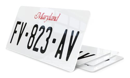 Plaque immatriculation Maryland USA 30x15cm