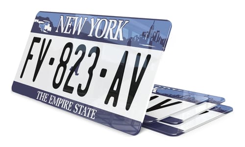 Plaque immatriculation New York 2 USA 30x15cm