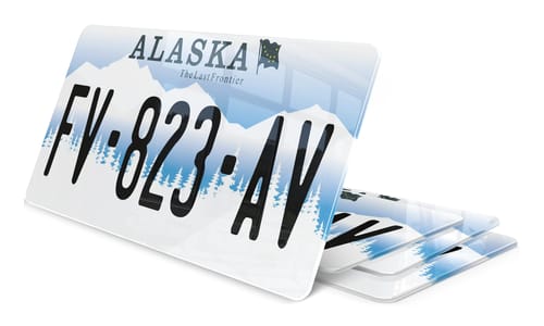 Plaque immatriculation Alaska USA 30x15cm