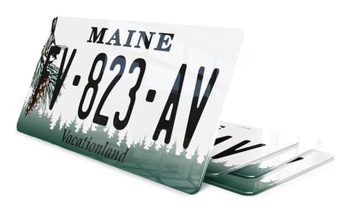 Plaque immatriculation Maine USA 30x15