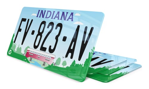 Plaque immatriculation Indiana 2 USA 30x15