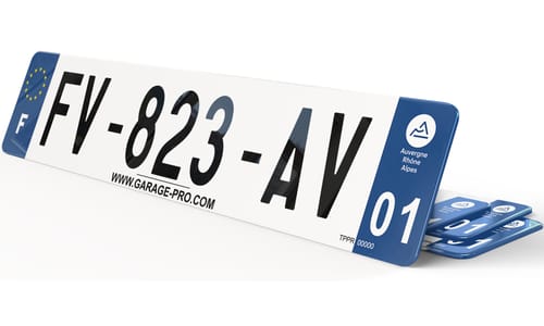 Plaque immatriculation Raison Sociale Garage