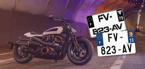 Plaque immatriculation Moto 🏍️