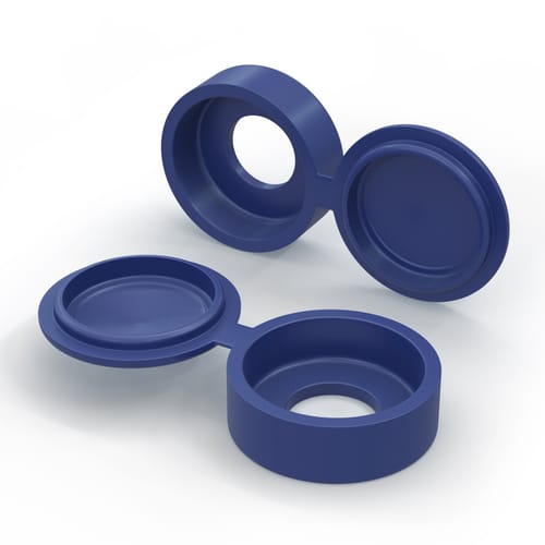Lot de 2 caches rivets bleus