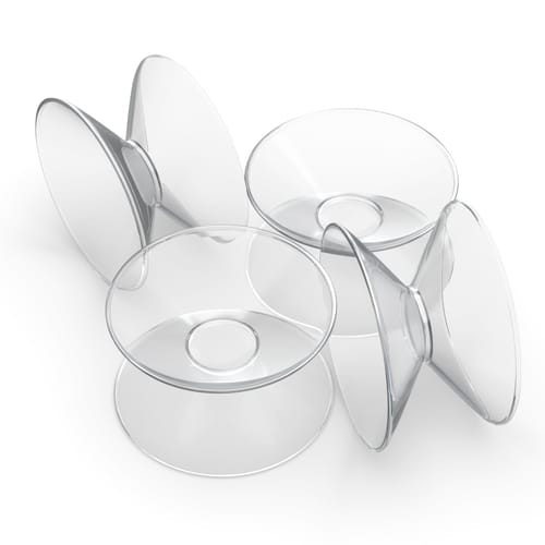 Lot de 4 ventouses Double face