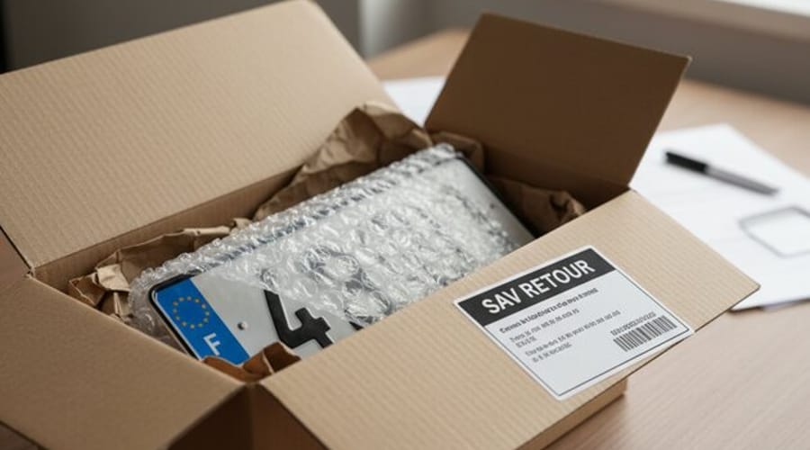 Garantie plaque d'immatriculation : que couvre le fabricant