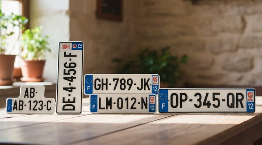 Quels sont les différents formats de plaques homologués en France