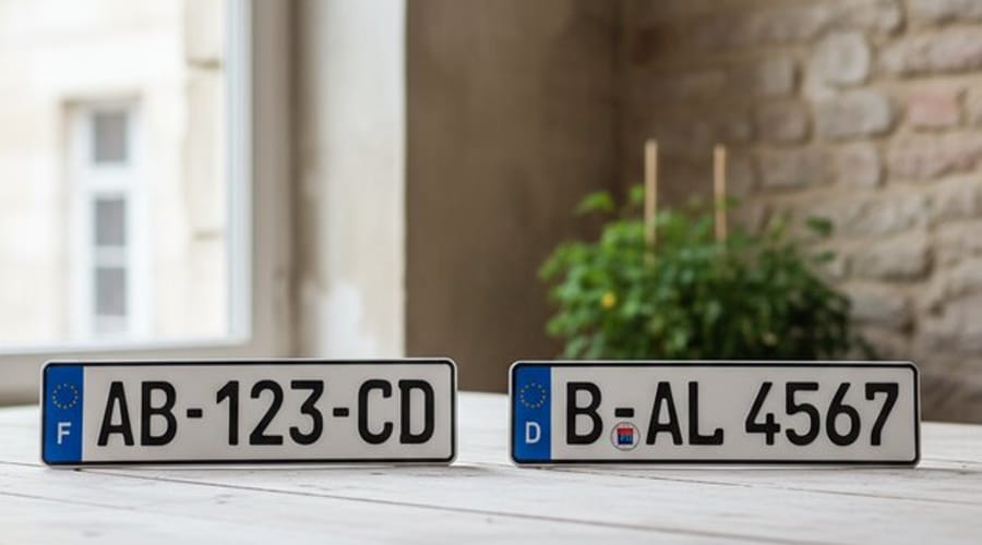 Plaque française vs plaque allemande : les différences
