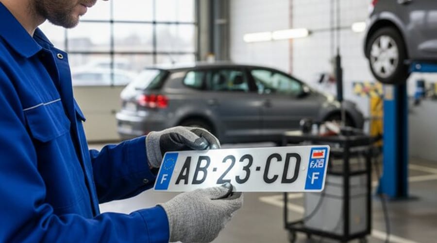 Contrôle technique et plaque d'immatriculation : les points vérifiés