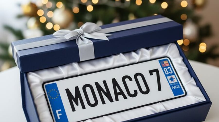 Idées cadeau passionné auto : la plaque personnalisée en tête