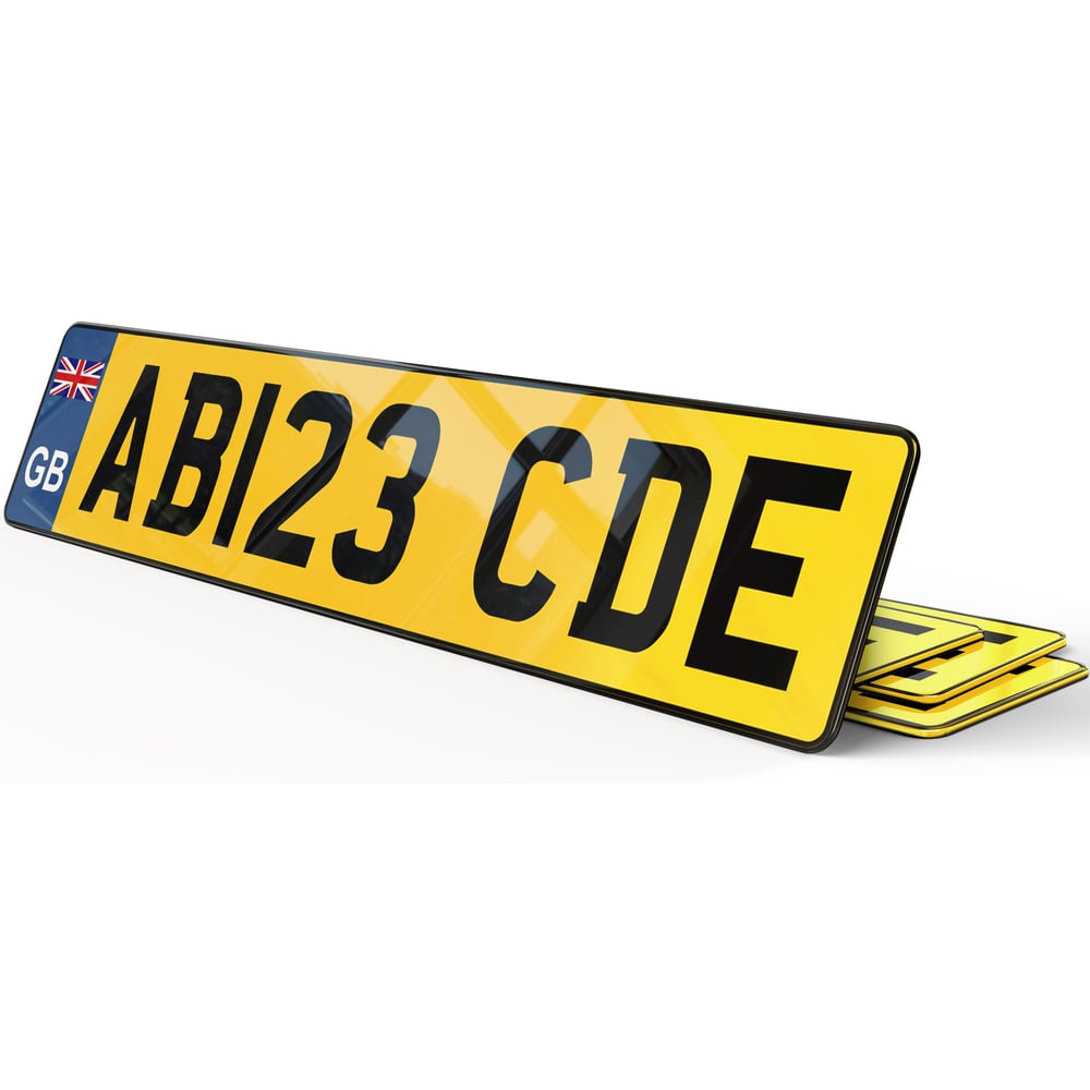 Autocollants Plaques Immatriculation GB/UE - Lot De 2 Stickers - 45x100 Mm - Vinyle Haute Tenue - Fabriqué En France