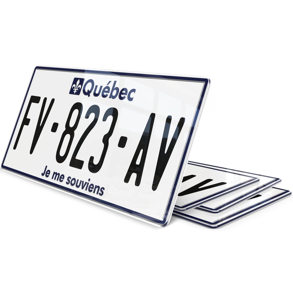 Plaque immatriculation Quebec 1 USA 30x15 Plaque Immat