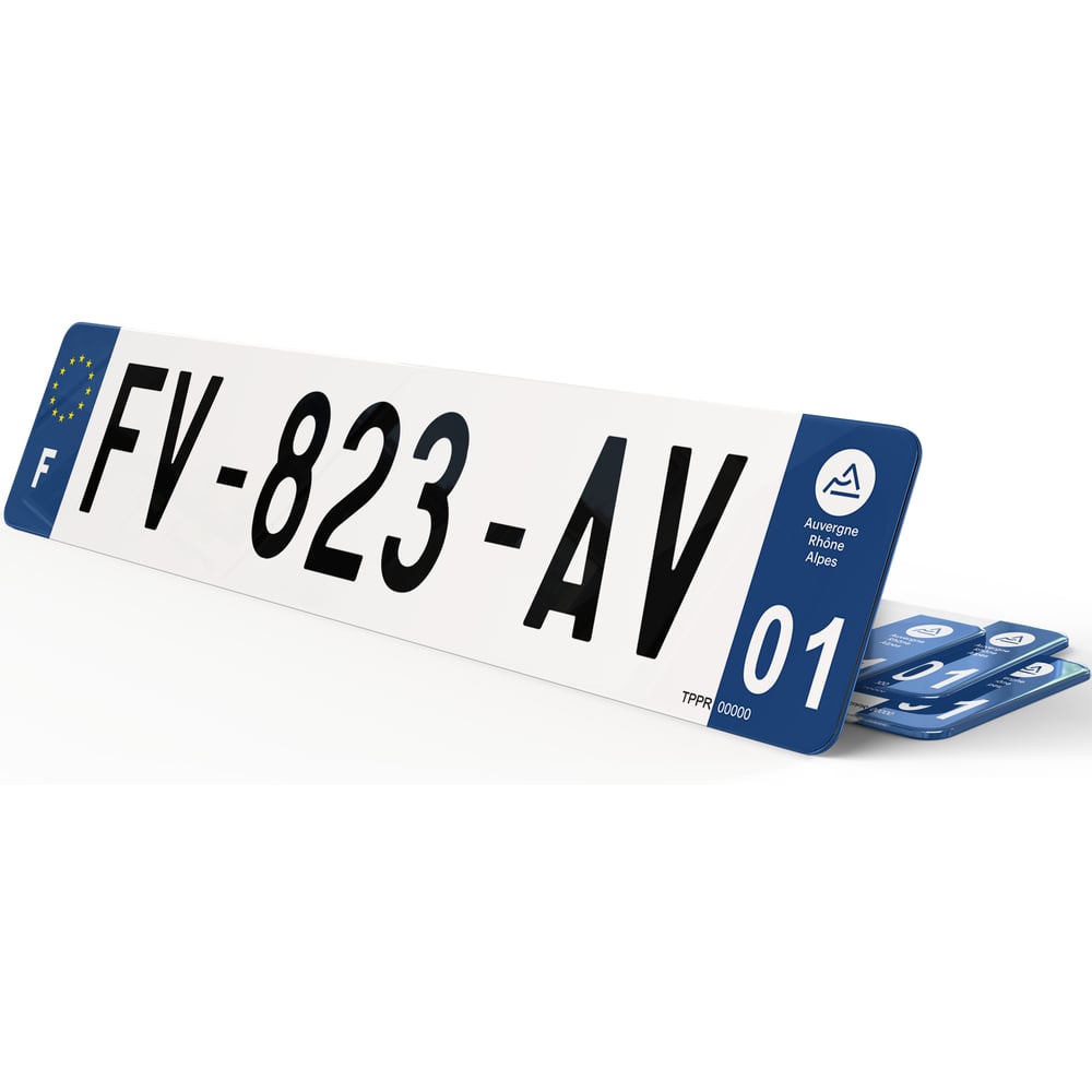 Plaque immatriculation Camion Noire 27,5x20 | Plaque Immat