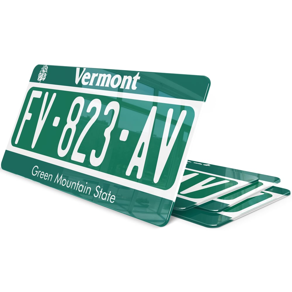 Plaque Immatriculation USA Vermont Métal 30x15 Cm - Décoration Rétro Collection
