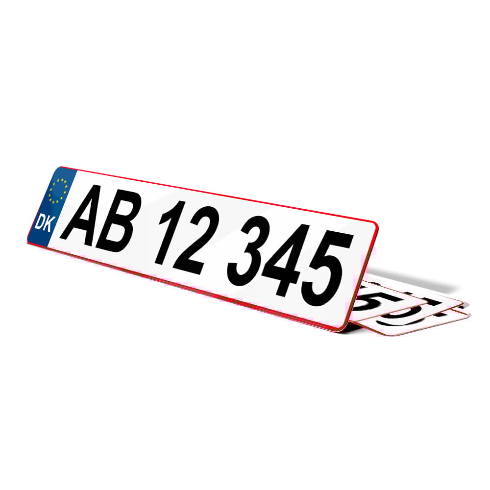 Plaque immatriculation Danemark Plaque Immat