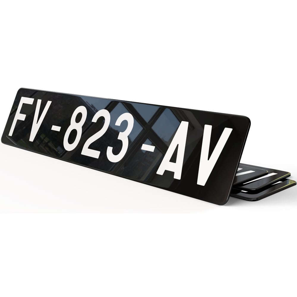 Plaque Immatriculations collection voiture 52x11 Plaque Immat
