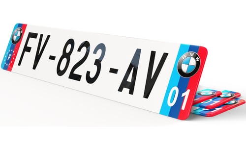 Plaque immatriculation Eurofrance BMW M