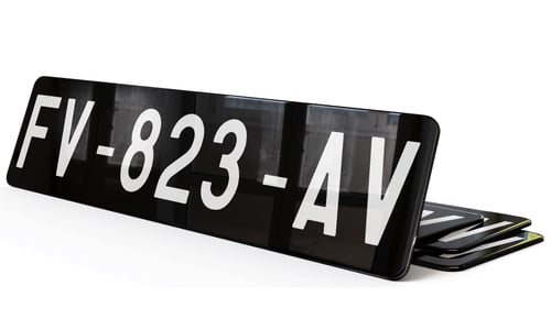 Plaque immatriculation Collection 27,5x7,5 cm