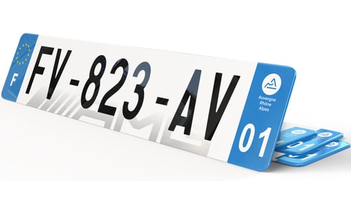 Plaque immatriculation Fond bas Mercedes AMG
