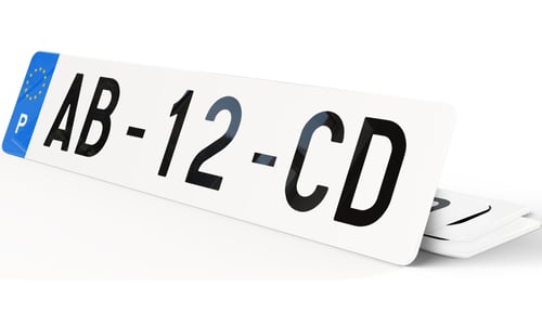 Plaque immatriculation Portugal 2020