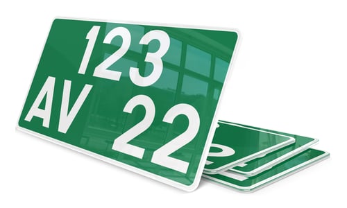 Plaque immatriculation Consulaire 30x15