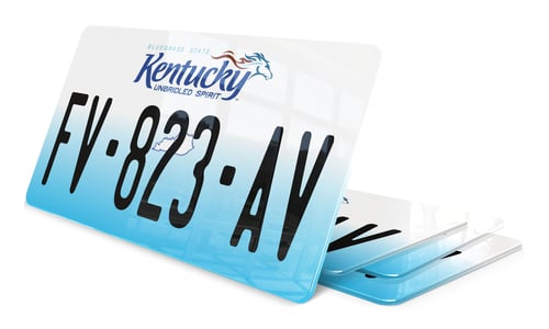Plaque immatriculation Kentucky 2 USA 30x15