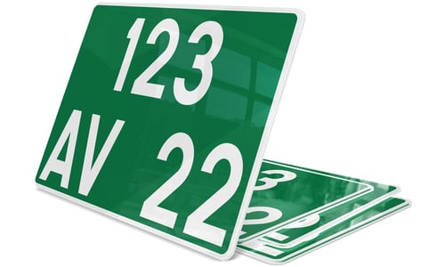 Plaque immatriculation Consulaire Arrière 4x4 27,5x20