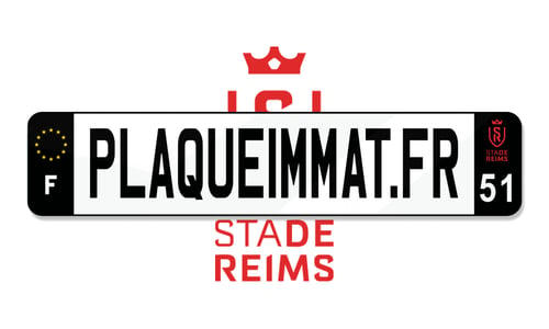 Plaque immatriculation Stade de Reims