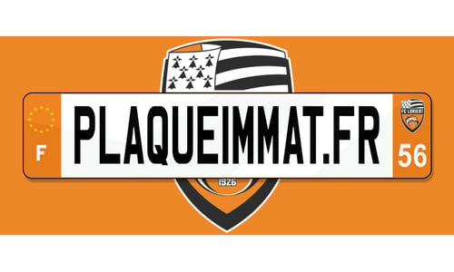 Plaque immatriculation FC Lorient