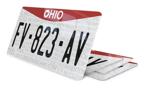 Plaque immatriculation Ohio USA 30x15