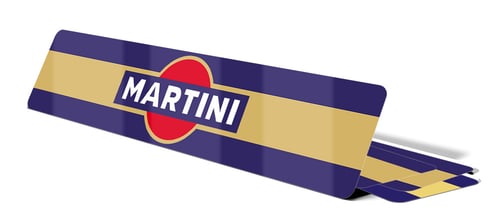 Plaque d'Immatriculation Décorative Martini
