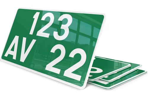 Plaque immatriculation Consulaire 30x15