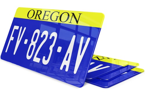 Plaque immatriculation Oregon USA 30x15cm
