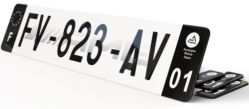 Plaque immatriculation Mercedes AMG